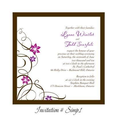 Invitation SIMP1: 