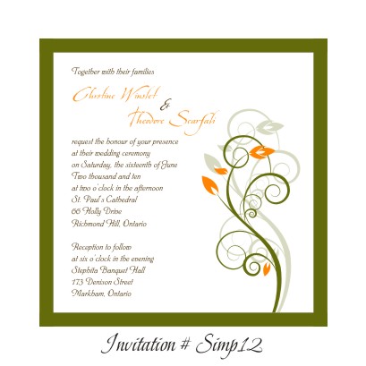 Invitation SIMP12: 